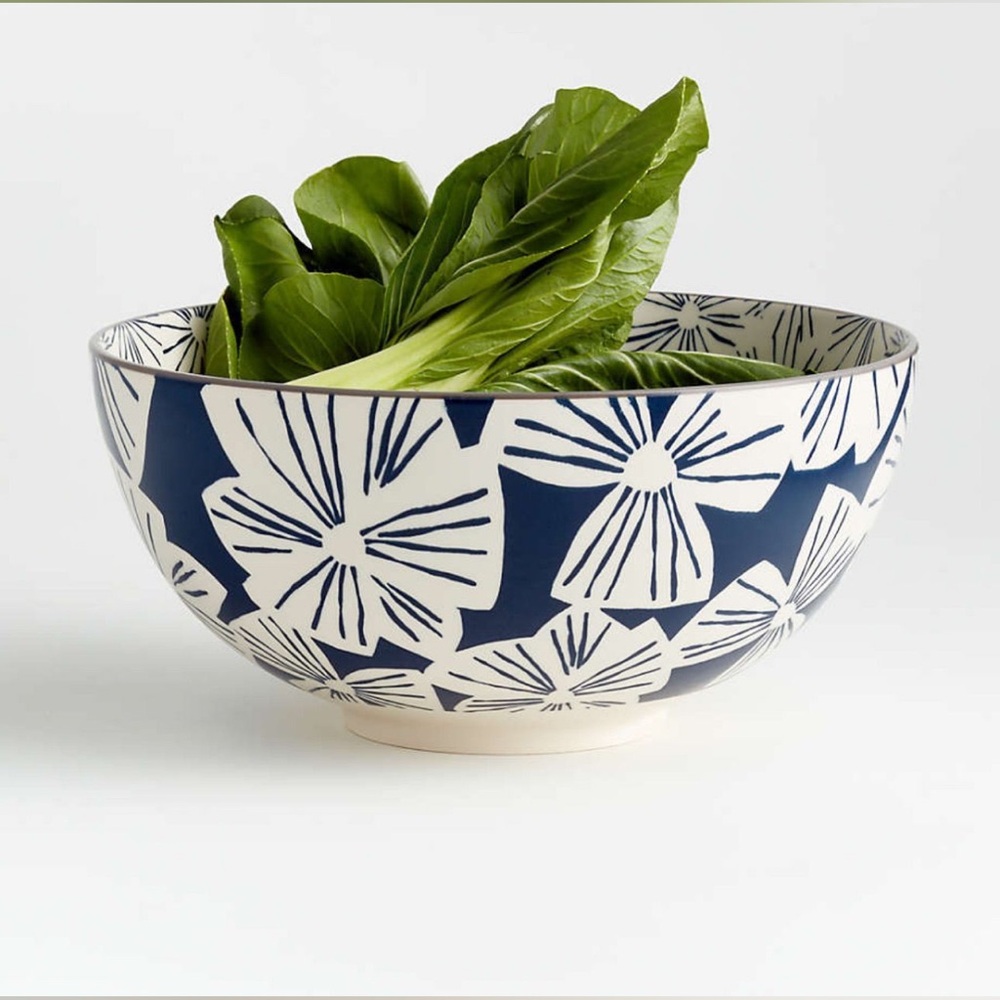 Crate & Barrel Floral Bowl